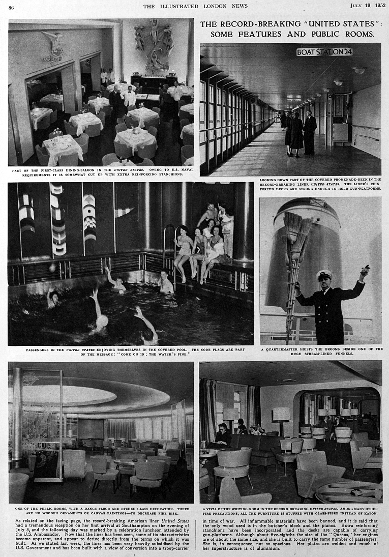 ss united states interior shots